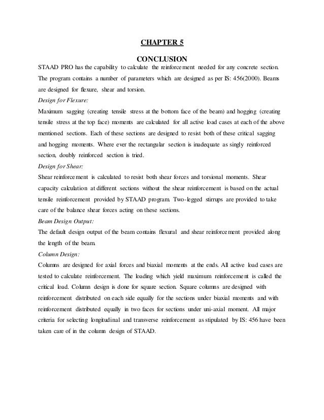 slab design in staad pro pdf Design of concrete structure with staadpro essay